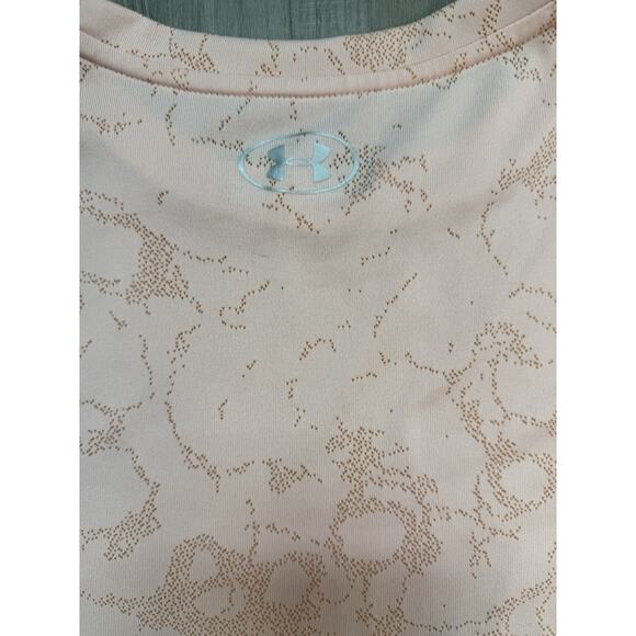 Under Armour Women's Seamless Melange Short Sleeve Peach Frost Heat gear Loose S - Picture 7 of 7